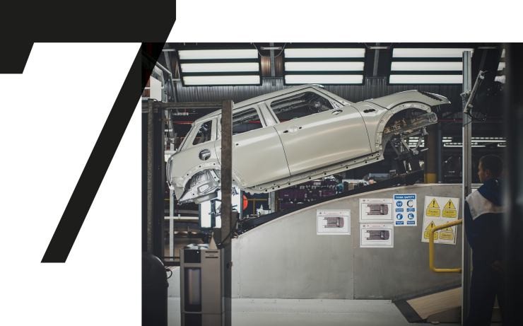 MINI in der Werkstatt für eine ressourcenminimierte Produktion.